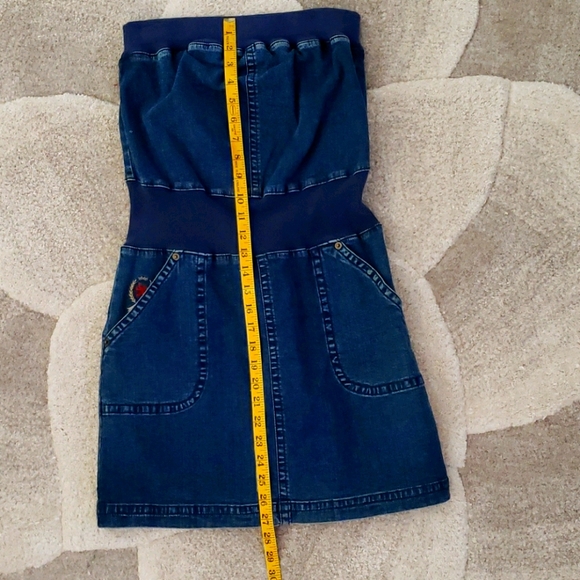 Denim dress strapless - Picture 8 of 9